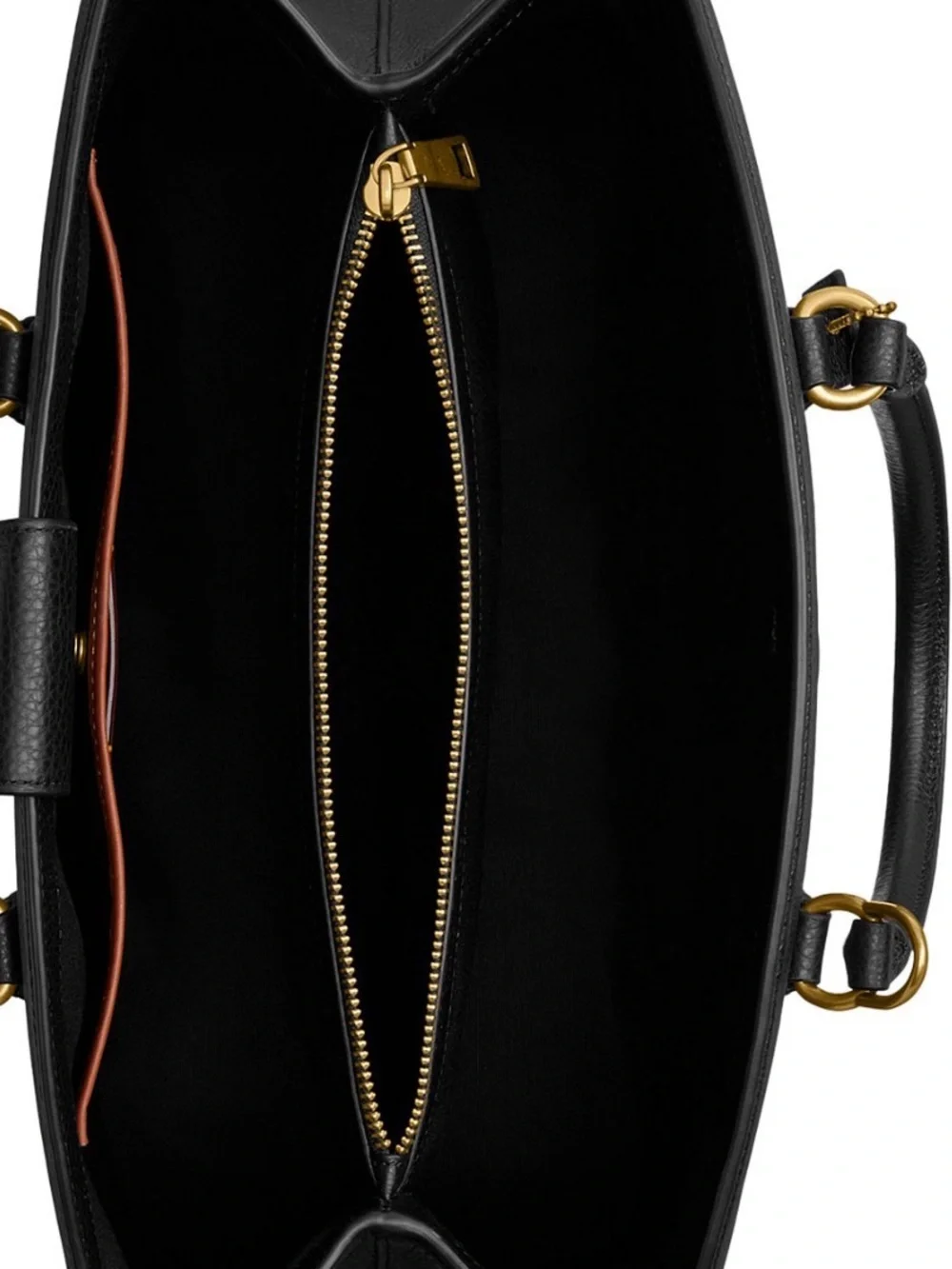 COACH Black Pebble Leather Legacy Large Carryall with Gold Hardware - Picture 3 of 10